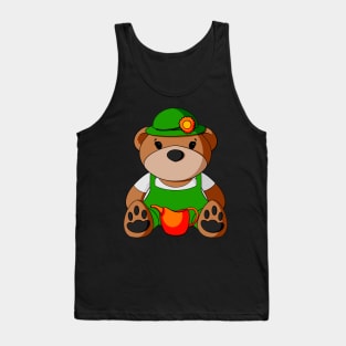 Gardener Teddy Bear Tank Top